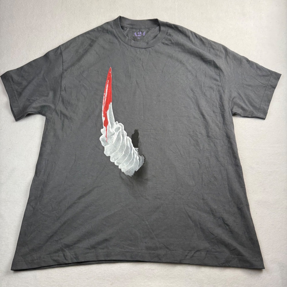 A24 Death‎ of a Unicorn SXSW Promo Graphic T-Shirt Mens XL Charcoal Grey